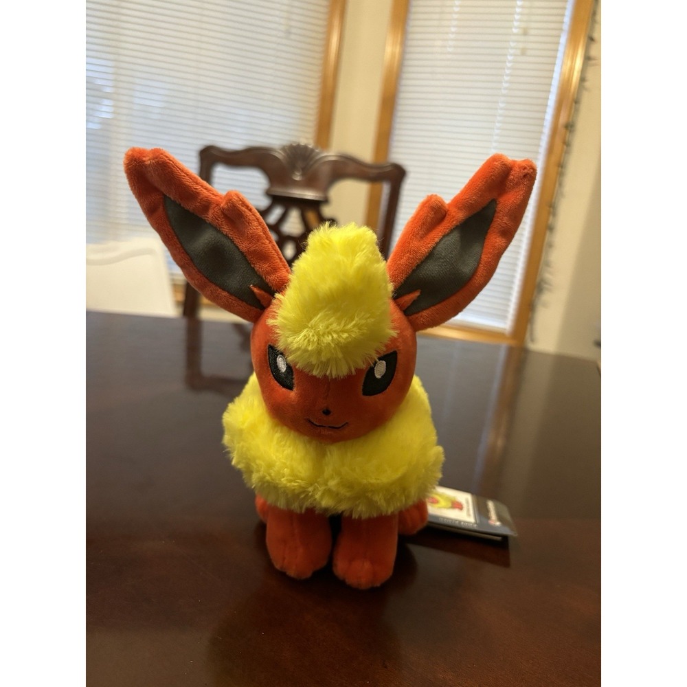 Pokemon Center Original Flareon Sitting Cuties Plush